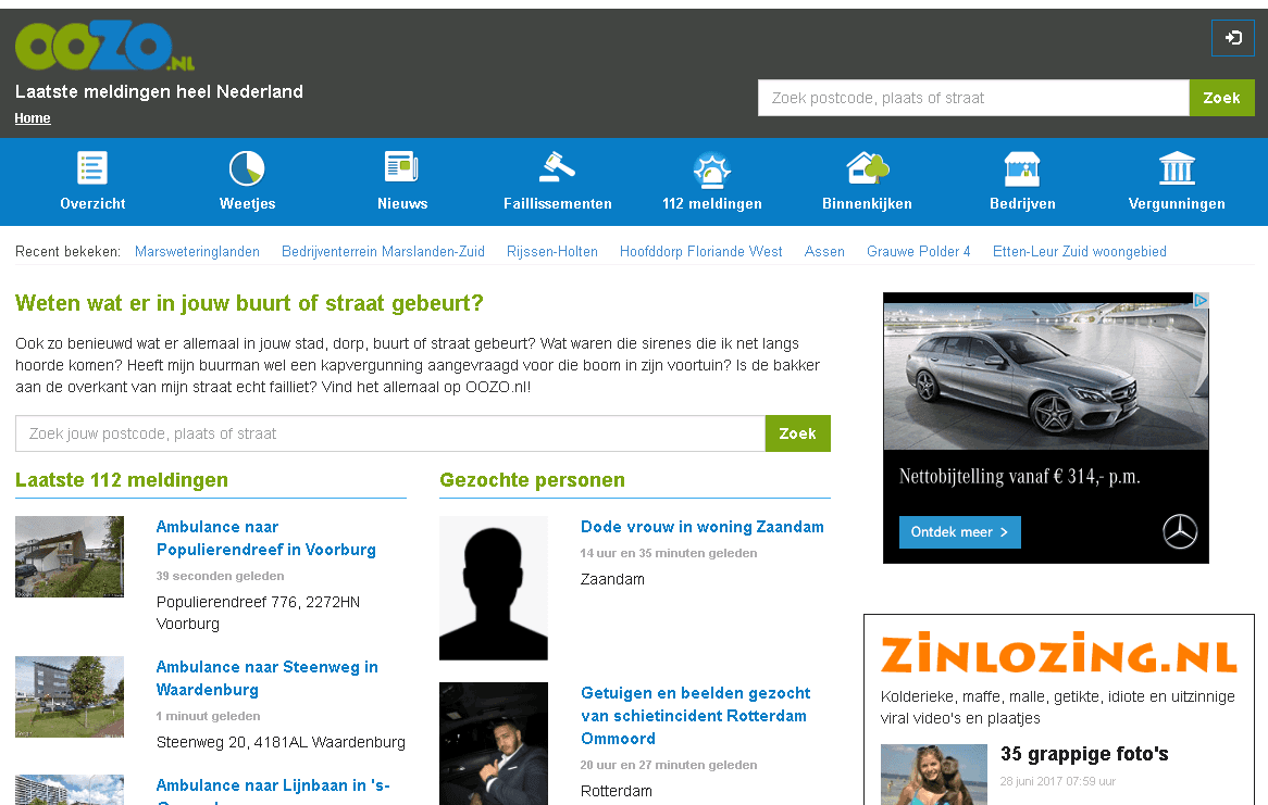 Screenshot van Oozo