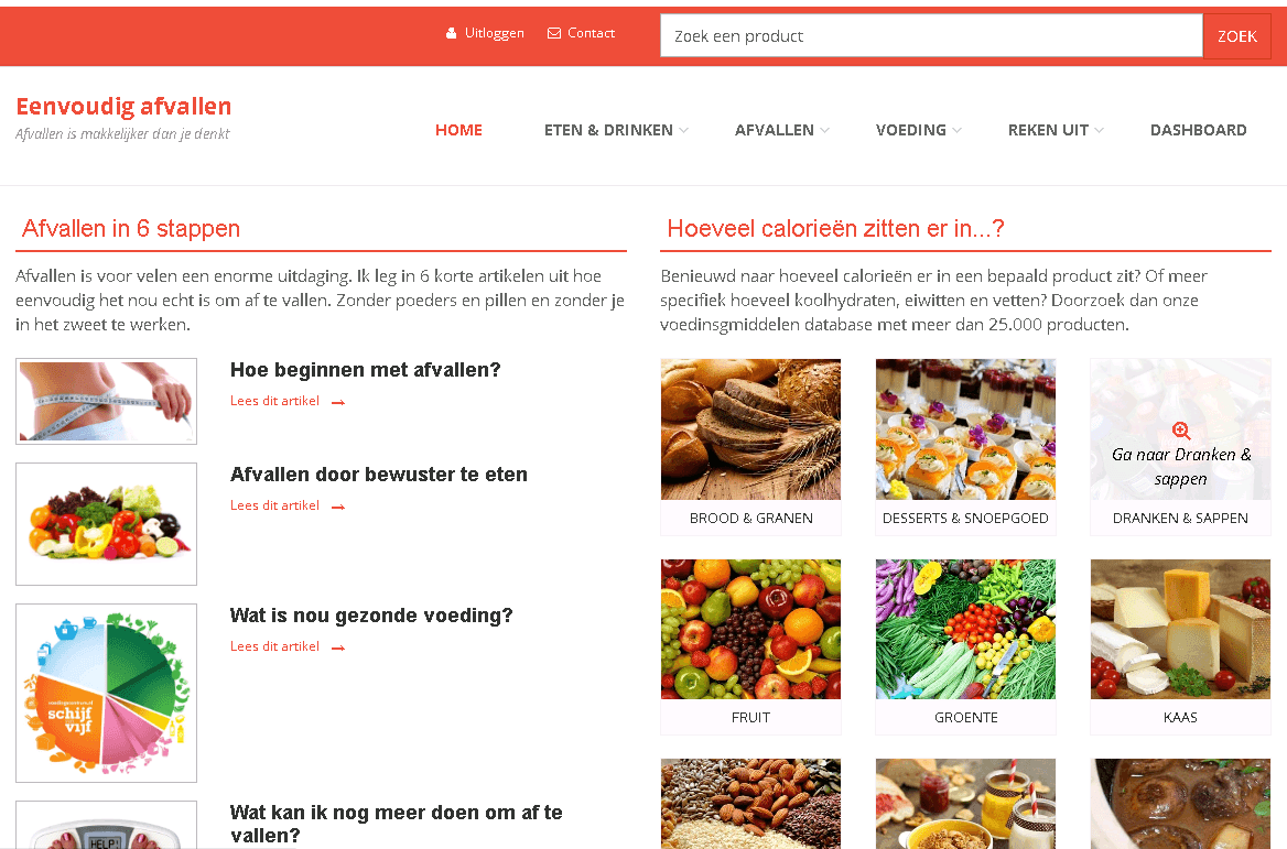 Screenshot van Eenvoudig afvallen